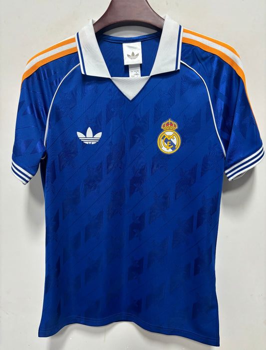 Retro Real Madrid Polo Fans Blue Football Jersey 2025/2026