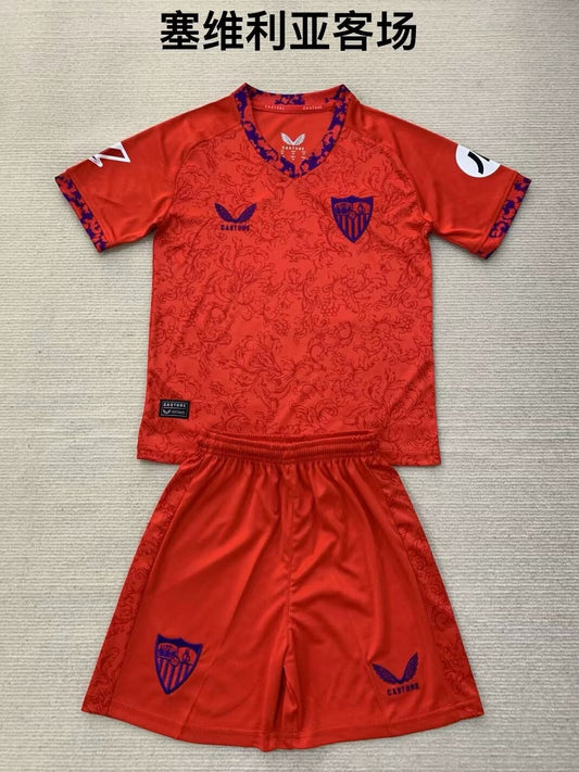Sevilla Away Kids Football Jersey 2024/2025