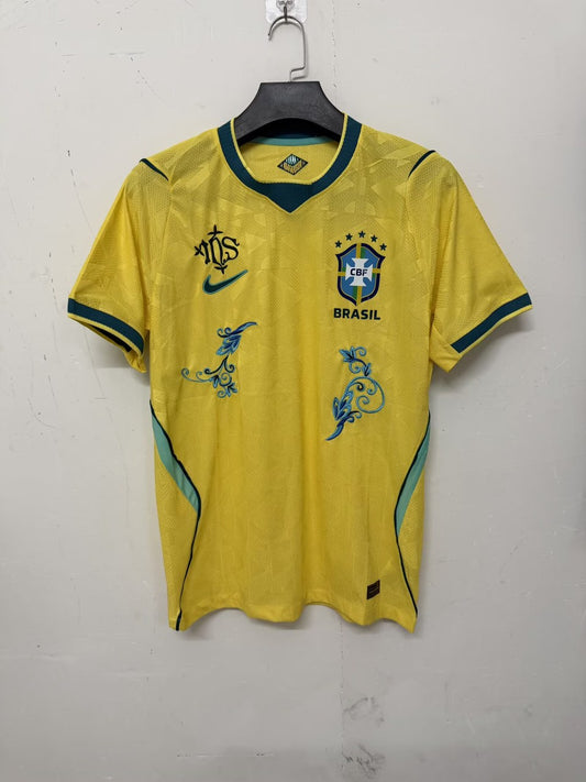 Brazil Home Embroidery Special Edition Player Football Jersey 2026/2027