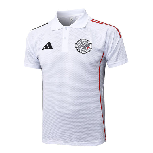Ajax Polo Fans White Football Jersey 2025/2026