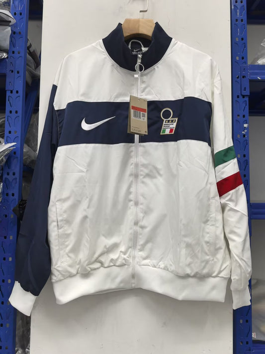 Italy Retro White Windbreaker 1996