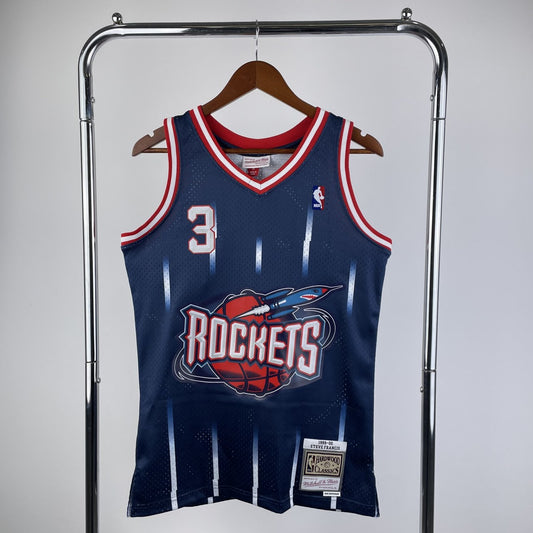 Houston Rockets Retro Blue #3 FRANCIS NBA Season Jerseys 1996/1997