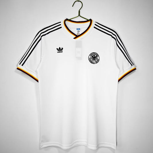 Retro Germany Home Fans Football Jersey 1986