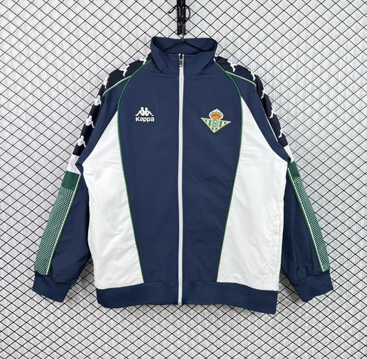 Betis Windbreaker White Green Football Jersey 1997/1998