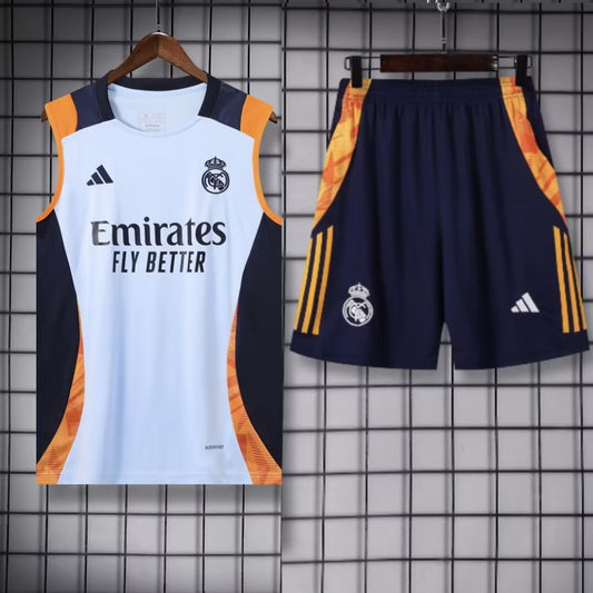 Real Madrid Training Clothing Vest Set Football Jersey 2024/2025