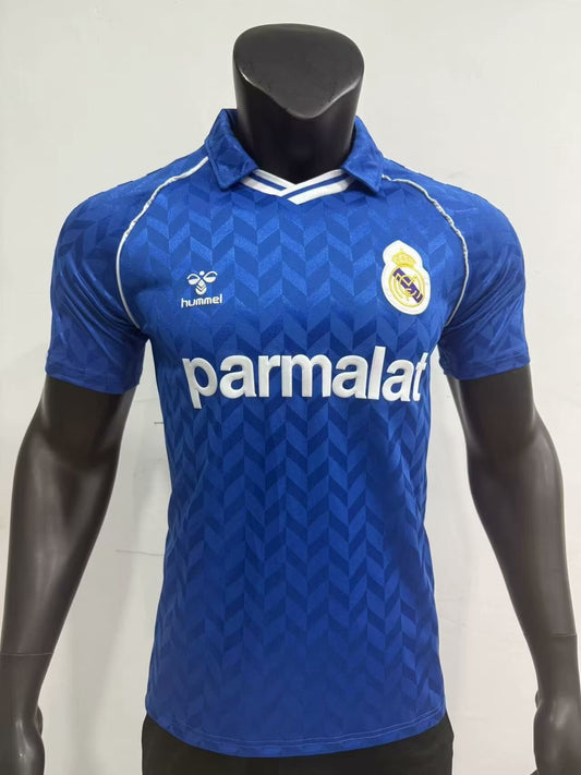 Retro Real Madrid Away Football Jersey 1986