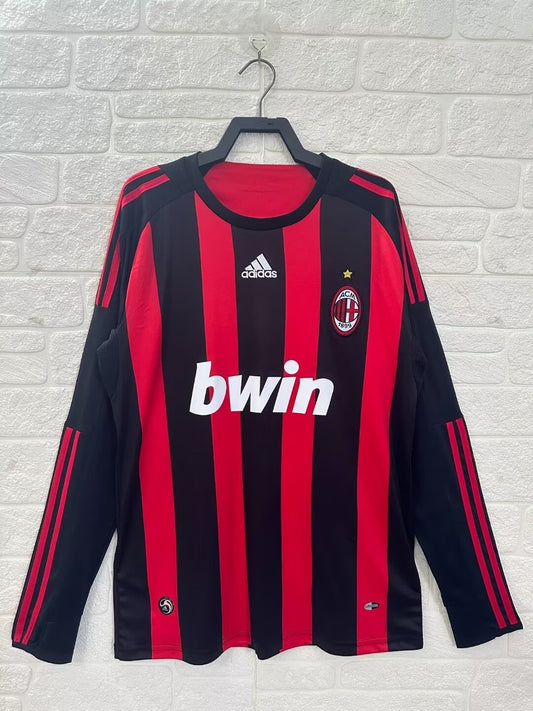 Retro AC Milan Long Home Football Jersey 2008/2009