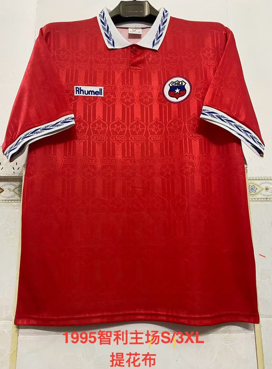 Retro Chile Home Fans Football Jersey 1995