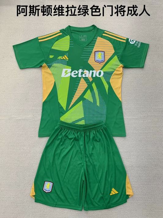 Aston Villa Goalkeeper Kids Football Jersey 2024/2025