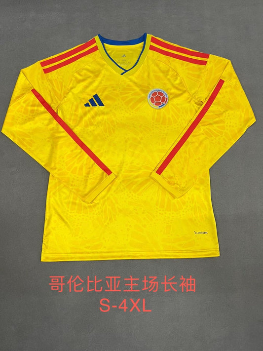 Colombia Home Long Fans Football Jersey 2026/2027