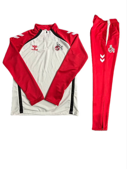FC Koln Training Tracksuit White Football Jersey 2025/2026