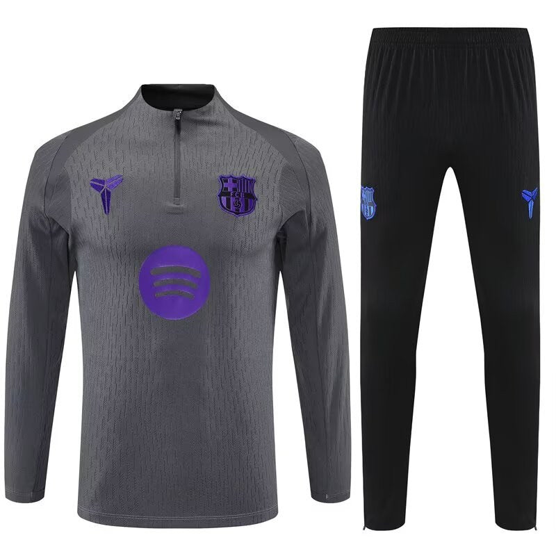 Barcelona Training Tracksuit Grey (Kids And Man ) 2025/2026