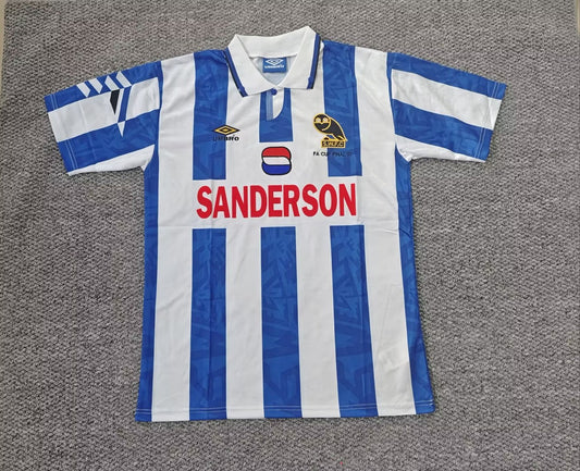 Retro Sheffield Wednesday Home Fans Football Jersey 1993