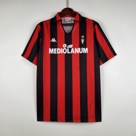 Retro Ac Home Football Jersey 1989/1990