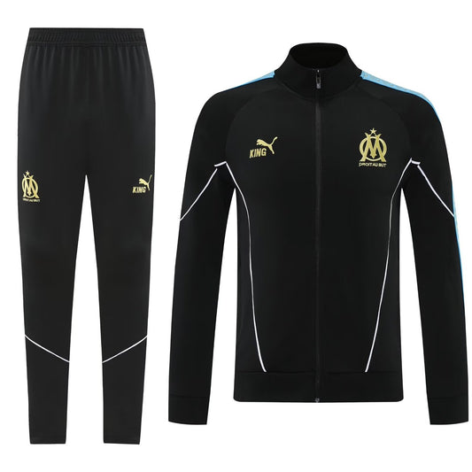 Marseille Black Jacket Tracksuit 2025/2026