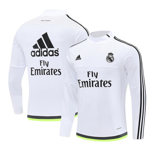 Retro Real Madrid Training Tracksuit White 2015/2016