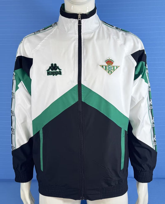 Betis Windbreaker White Green Football Jersey 1996/1997