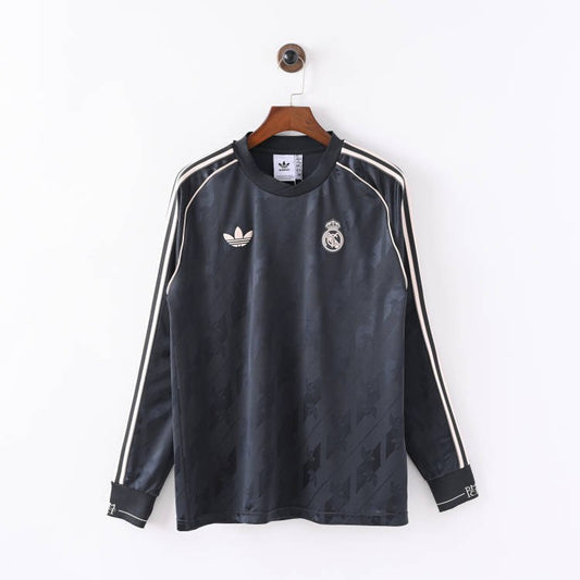 Real Madrid Retro Commemoration Long Sleeves Football Jersey 2024/2025