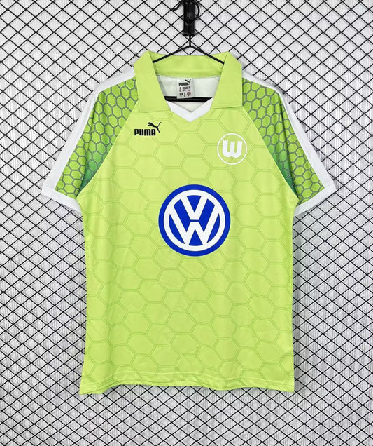 Retro Wolfsburg Home Fans Football Jersey 1997/1998