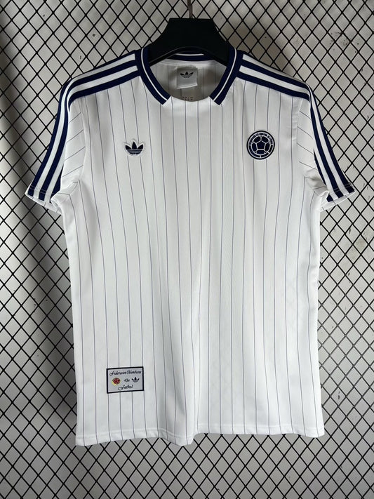 Colombia T-shirt Retro Leisure White Football Jersey 2026/2027