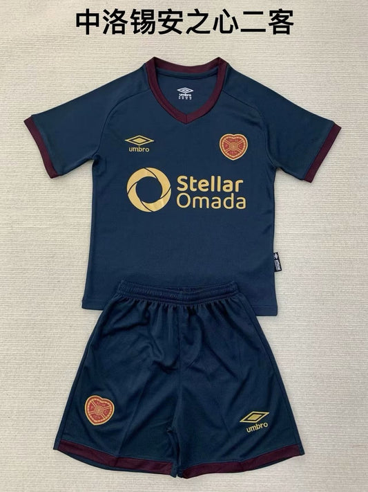 Heart Of Midlothian Third Away Kids Football Jersey 2024/2025