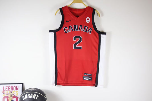 Canada Red #2 GILGEOUS-ALEXANDER NBA Jerseys 2024