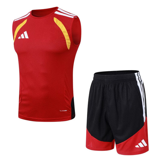 Adidas Clover Vest (Germany ) Training Red With Pants Sets Player Football Jersey 2026/2027