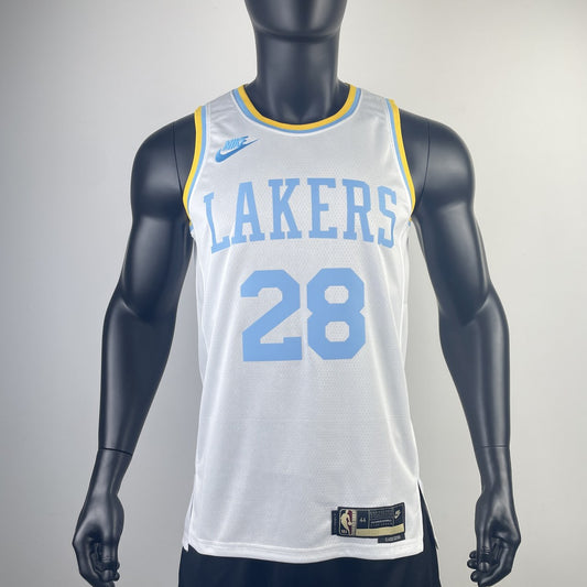Los Angeles Lakers White #28 HACHIMURA NBA Season Jerseys 2023