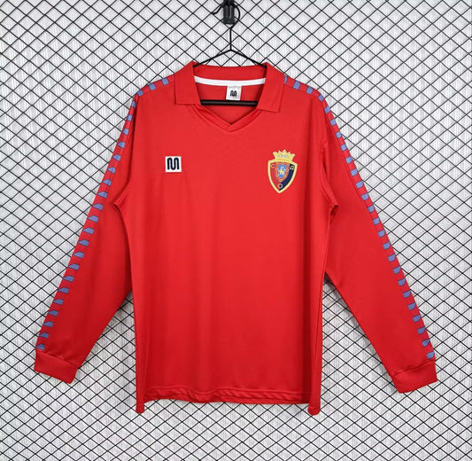 Retro Osasuna Home Long Sleeve Football Jersey 1983
