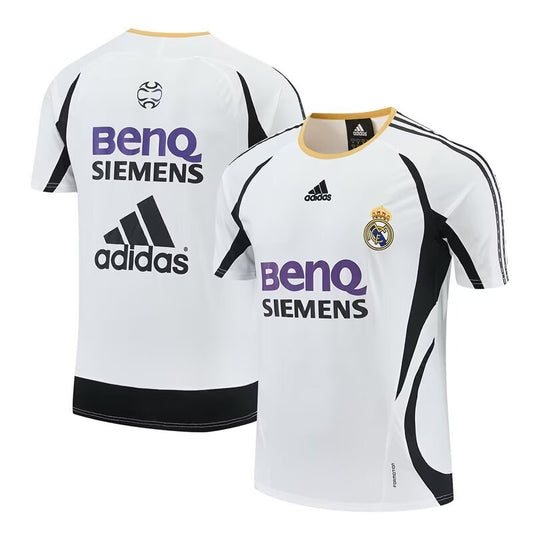 Retro Real Madrid Training White Fans Football Jersey 2006/2007