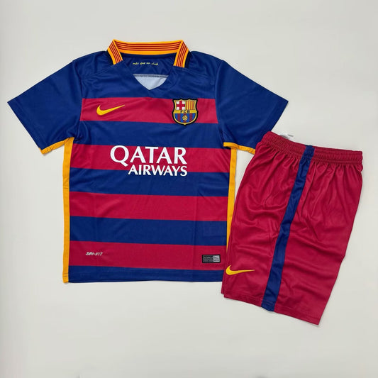 Retro Barcelona Home Kids 2015/2016