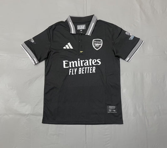 Arsenal Polo Fans Black Football Jersey 2025/2026
