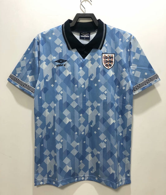 Retro England Away Football Jersey 1990
