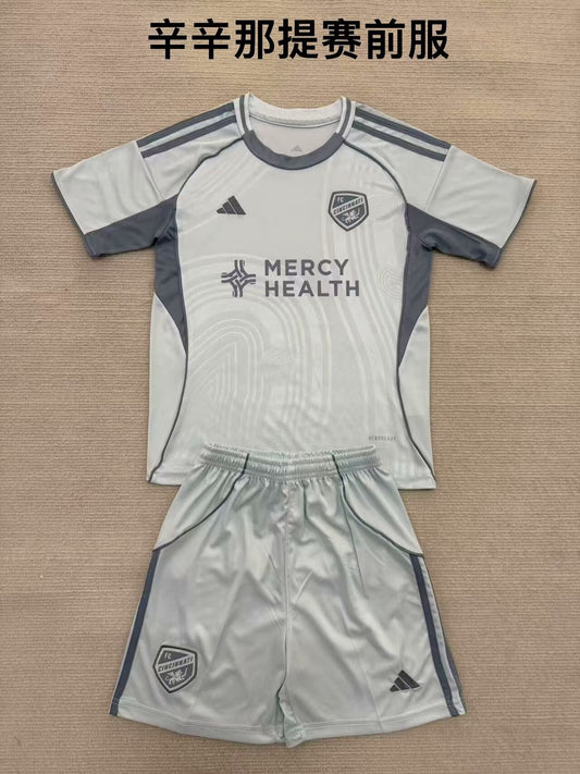 FC Cincinnati Pre Match Uniform Fans Kits Football Jersey 2025/2026 (Kids And Man )