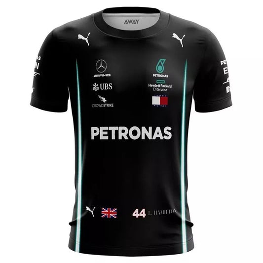 F1 Black Short Sleeve Racing Suit 2021