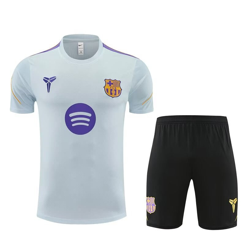 Barcelona Training Fans Kits Cyan Football Jersey 2025/2026 (Kids And Man ) (16-2XL)