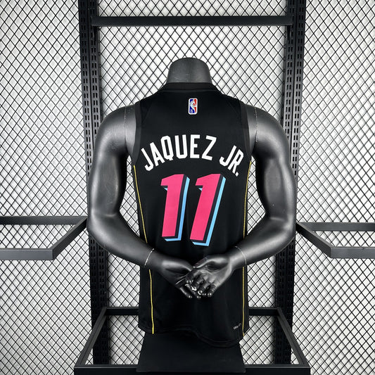 Heat City Edition #11 JAQUEZ JR. NBA Jerseys 2025