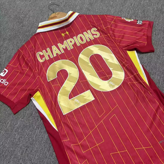 Liverpool Home Fans Or Player 20 Champion Football Jersey 2024/2025