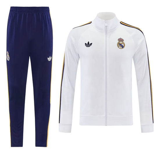 Real Madrid White Jacket Tracksuit Jacket 2026/2027