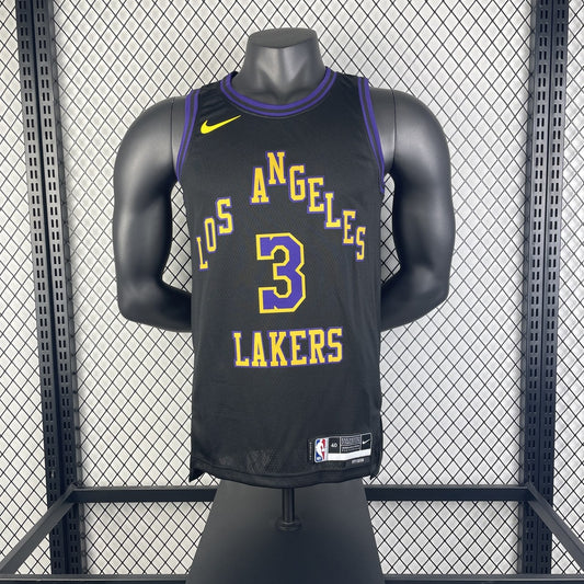 Los Angeles Lakers City Edition Black #3 DAVIS NBA Season Jerseys 2026