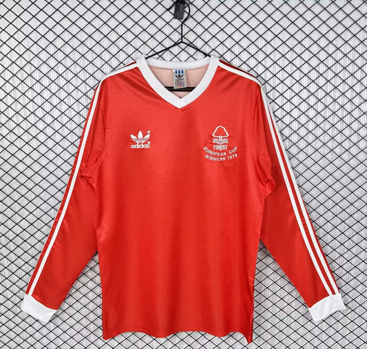 Retro Nottingham Forest Home Long Sleeve Football Jersey 1977/1980