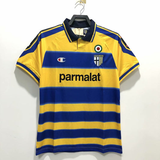 Retro Parma Away Yellow Football Jersey 1999/2000