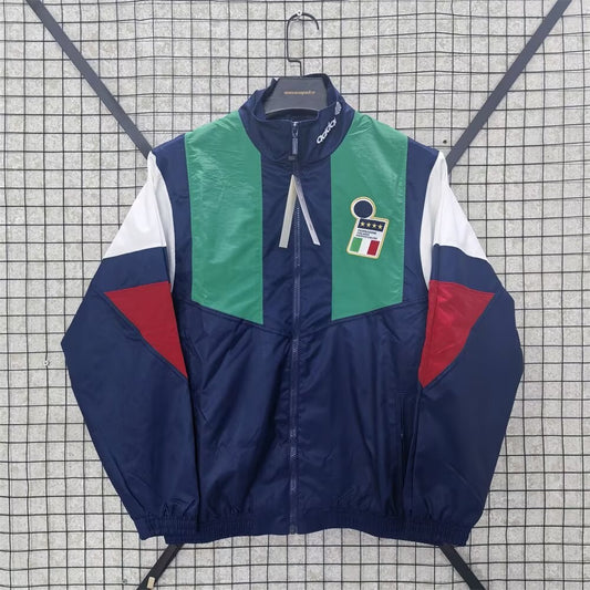 Italy Windbreaker Blue Green Football Jersey 2026/2027