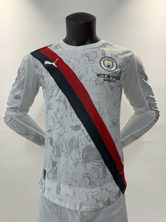 Manchester City Long Away Fans Football Jersey 2025/2026