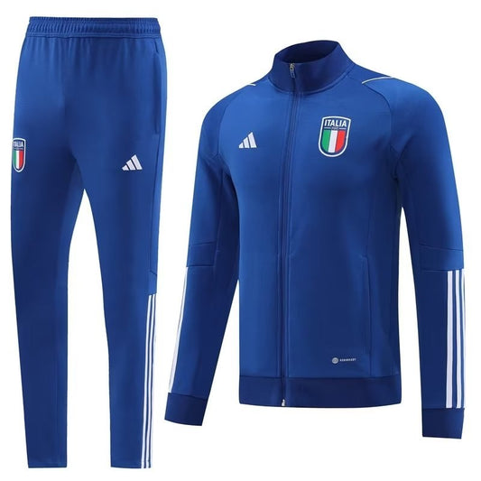 Italy Blue Jacket Tracksuit Football Jersey 2022/2023