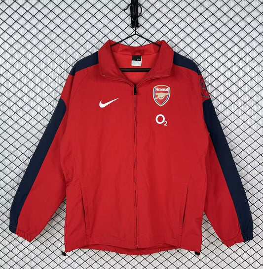 Retro Arsenal Windbreaker Red Football Jersey 2004/2005