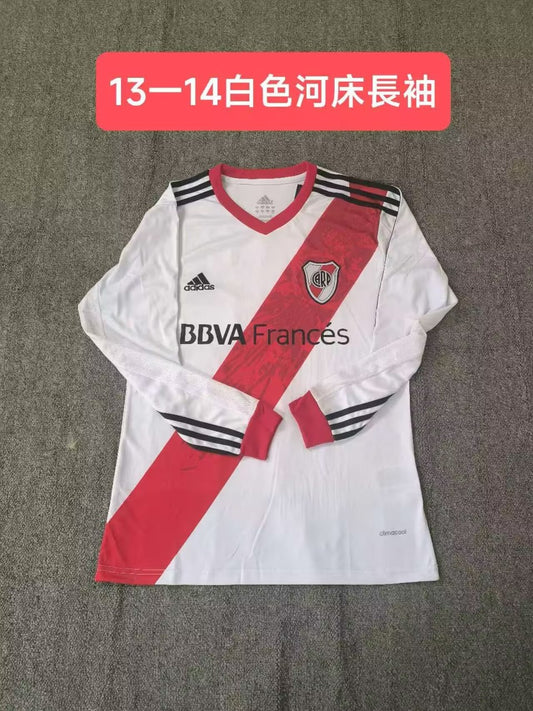 Retro River Plate Long Home Football Jersey 2013/2014