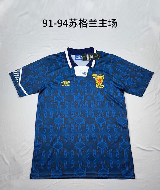 Retro Scotland Home Football Jersey 1991/1993