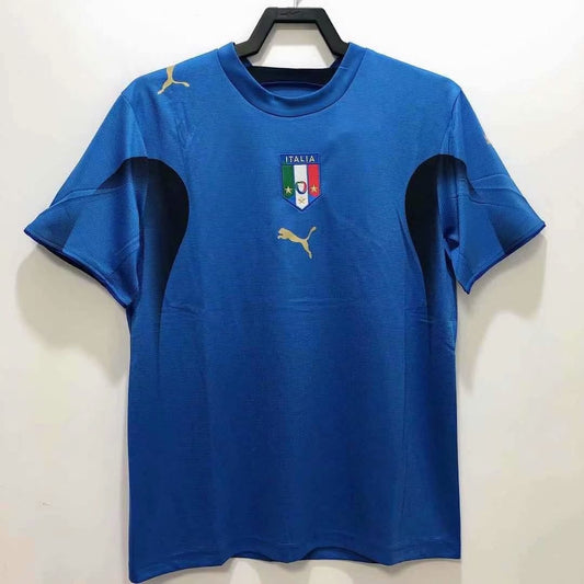 Retro Italy World Cup Home Football Jersey 2006