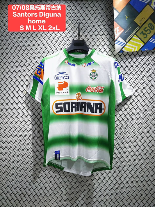 Retro Santos Laguna Home Fans Football Jersey 2007/2008